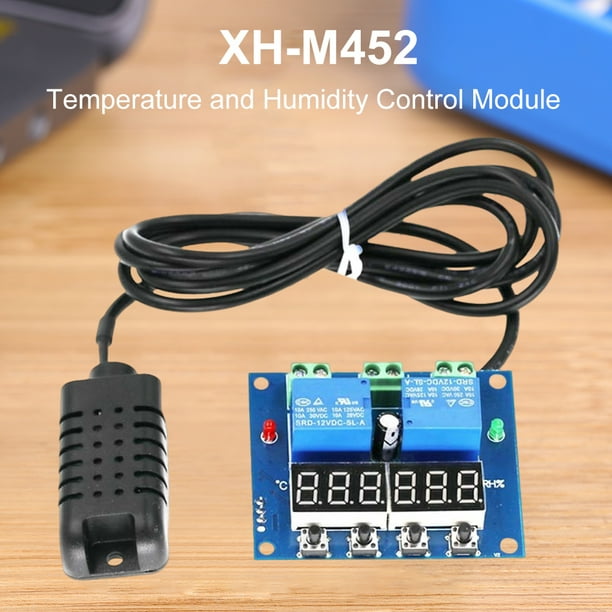 Módulo De Control De Temperatura Y Humedad XH-M452 Controlador de temperatura y humedad DC 12V Tablero de control de temperatura MAX 10A