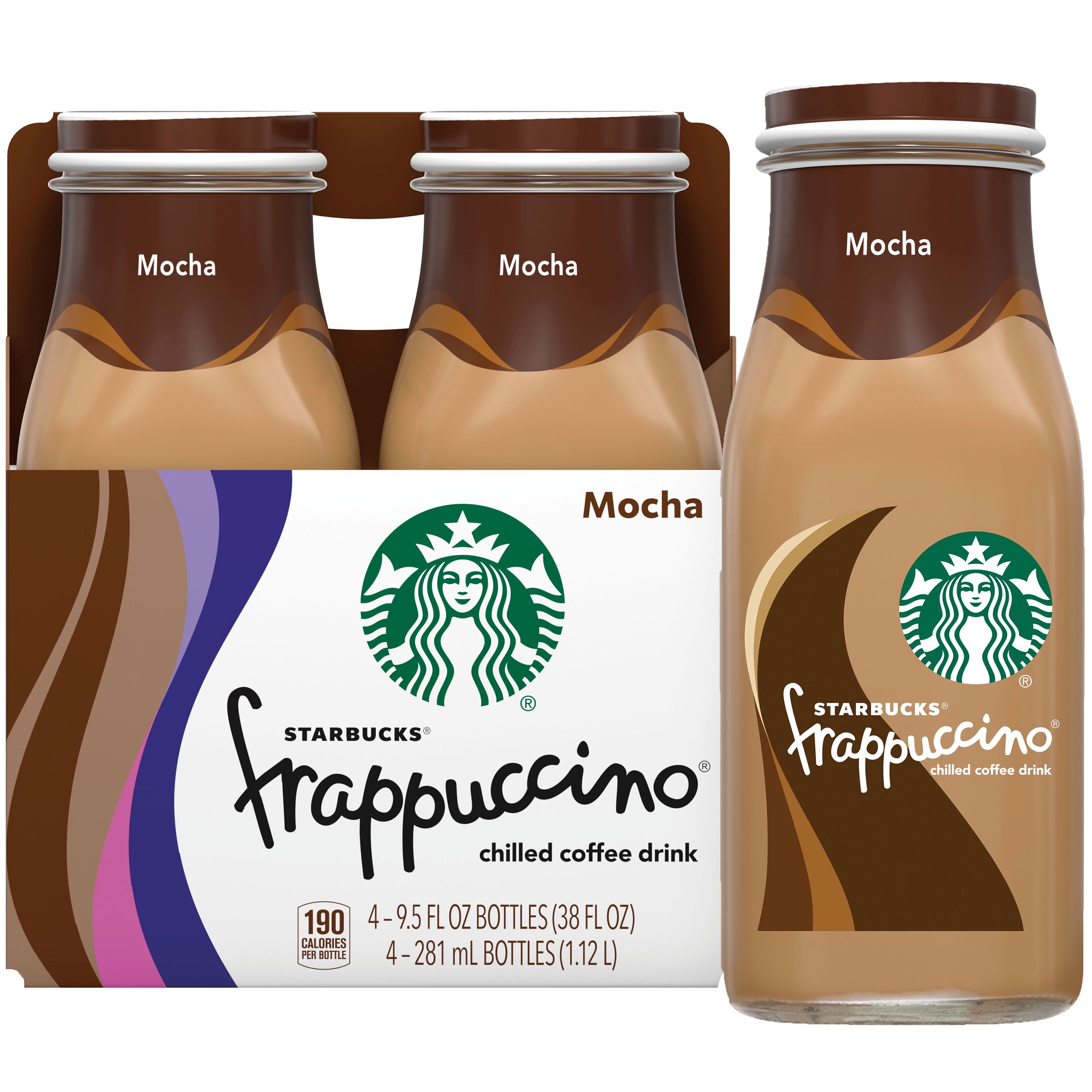 Starbucks Mocha Frappuccino Iced Coffee, Creamy Blend, 9.5 oz