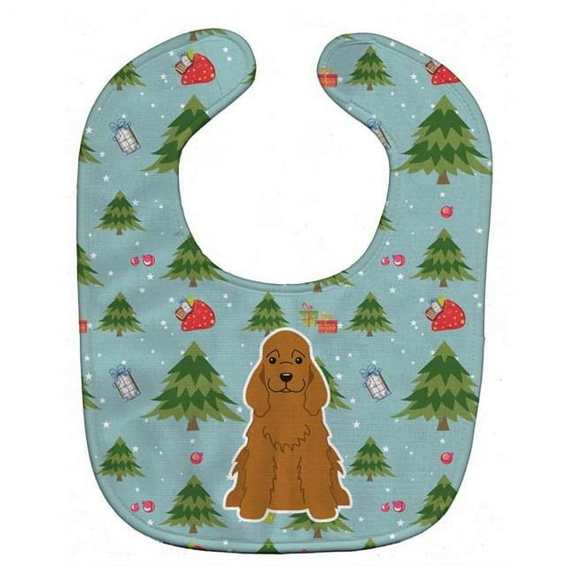 Carolines Treasures BB4755BIB Noël Cocker Spaniel Rouge Bavoir pour Bébé