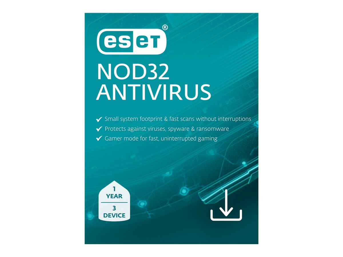 ESET NOD32 Antivirus 1 Year, 5 Device [Digital Download] - Walmart.com