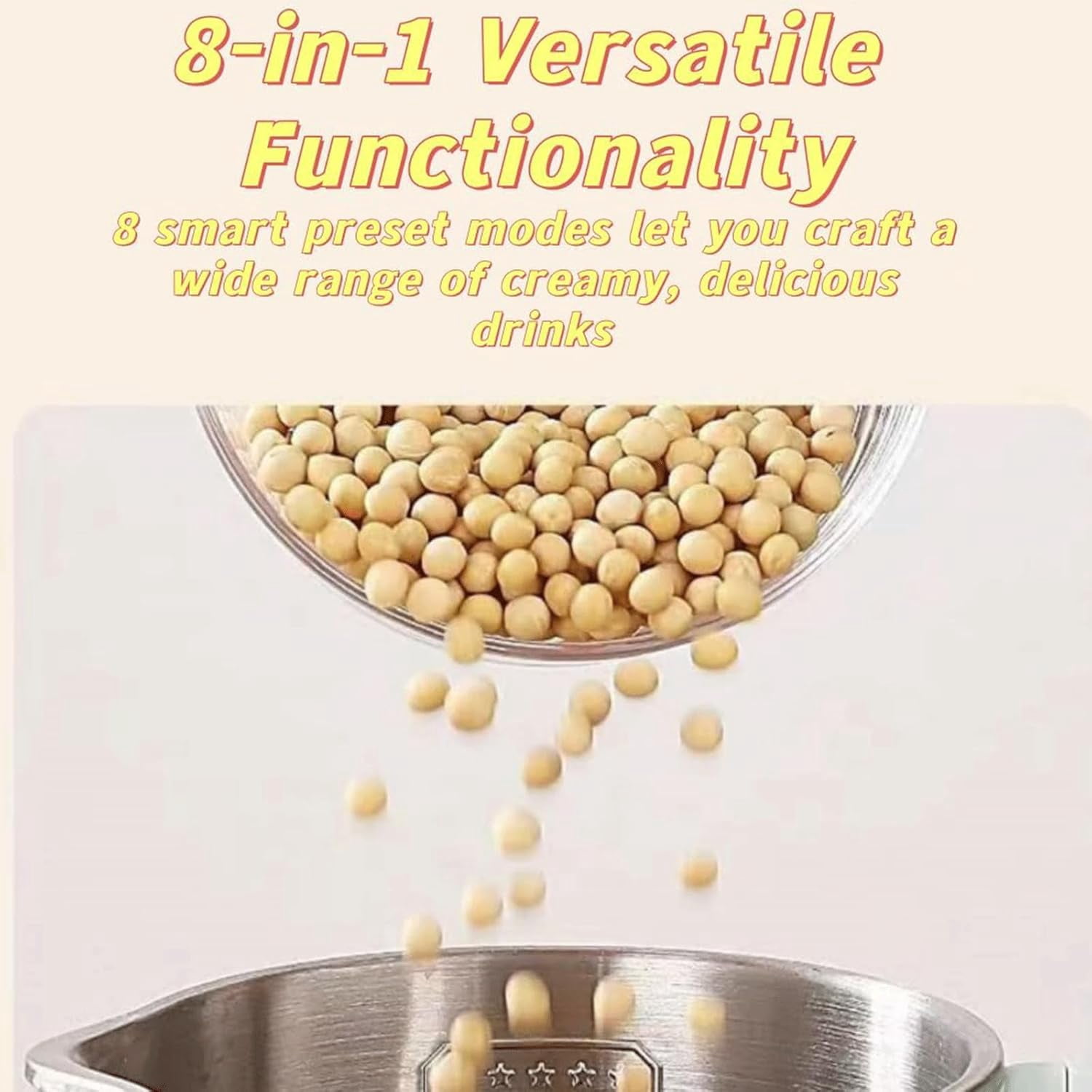 The 8-in-1 Multifunction Nut Milk & Juice Maker, 41oz Nutmilk Maker Blender, Automatic Soybean Oat Machine with Delay Start/Keep Warm/Boil Water, BPA-Free, Self-Cleaning