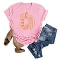 thumbnail image 4 of DondPO Tshirts Shirts for Women Short Sleeve Shirts Womens Fall T Shirts Funny Short Sleeve Graphic Tees Tops Womens Tops Summer Tops for Women Pink XL, 4 of 7