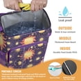 thumbnail image 2 of Celestial Print Gothic Backpack Cooler – Leakproof Insulated Cooler Bag with Moon, Star, and Night Sky Pattern, 2 of 6