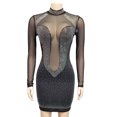 thumbnail image 3 of EGNMCR Robes d'Été Femmes Tendance Femmes Mode Hot Robe Procédé Diamant Robe de Fête Boîte de Nuit Robe de Nuit, 3 of 9