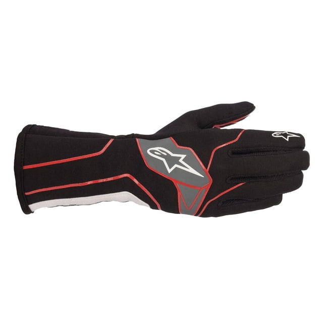 Guantes de karting Alpinestars Tech-1 K V2 negro/rojo/blanco XL