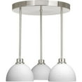 thumbnail image 4 of Progress Lighting, Pendant Collection, 3 Lights, Pendant, Brushed Nickel, No Shade, Material: Steel, Finish Color: Brushed Nickel, 4 of 5