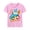 2# Tractor, variant on Toddler Girls T-Shirt Easter Day Excavator Graphic Short Sleeves Top Pink 4T