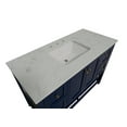 thumbnail image 5 of Lakeshore 48" Bathroom Vanity with Royal Blue Cabinet and Engineered Carrara Top, 5 of 6