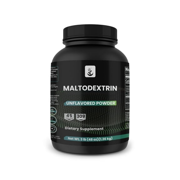 PURE ORIGINAL INGREDIENTS Maltodextrin, 3 lb, No Magnesium or Rice Fillers, Unflavored