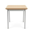 thumbnail image 3 of Newport Reception Waiting 20x20" Wood End Table / Silver Steel / Natural, 3 of 5