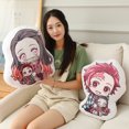 thumbnail image 5 of Devil's Blade Japanesea Anime Plushies Cushion Demon Slayer Kimetsu No Yaiba Tanjirou Nezuko Cute Pillow Stuffed Plush Toy Gift, 5 of 5