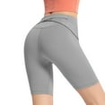 thumbnail image 1 of Gibobby Shorts Gym Mujer Pantalones de Yoga ajustados de cintura alta para mujer, pantalones de para levantamiento de glúteos, secado rápido, para correr, Fitness, Color sólid(Gris, XL), 1 of 4