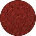 thumbnail image 1 of Ahgly Company Machine Washable Indoor Round Transitional Tomato Red Area Rugs, 8' Round, 1 of 7