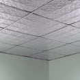 thumbnail image 5 of FASÄDE Traditional 10 Decorative Vinyl 2ft x 2ft Lay in Ceiling Panel in Brushed Aluminum (5 Pack), 5 of 5