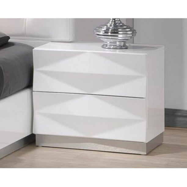 J Amp M Furniture Verona 2 Drawer Nightstand Walmart Com Walmart Com