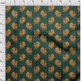 thumbnail image 3 of oneOone Cotton Cambric Fabric Peacock Block Print Fabric By Yard 56 Inch Wide, 3 of 4