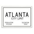 thumbnail image 2 of The Stupell Home Decor Collection Atlanta City Limit Wall Plaque Art, 2 of 5