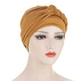 thumbnail image 1 of Head Scarf Solid Color Braid Headdress Brimless Pure Color Turban Cap Party Accessories, 1 of 6