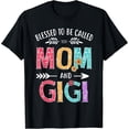 thumbnail image 2 of 100% Cotton Blessed To Be Called Mom and Gigi Funny Grandma Mothers Day T-Shirt, 2 of 5
