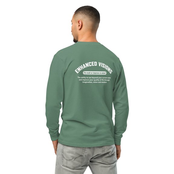 Garment-dyed heavyweight long-sleeve shirt