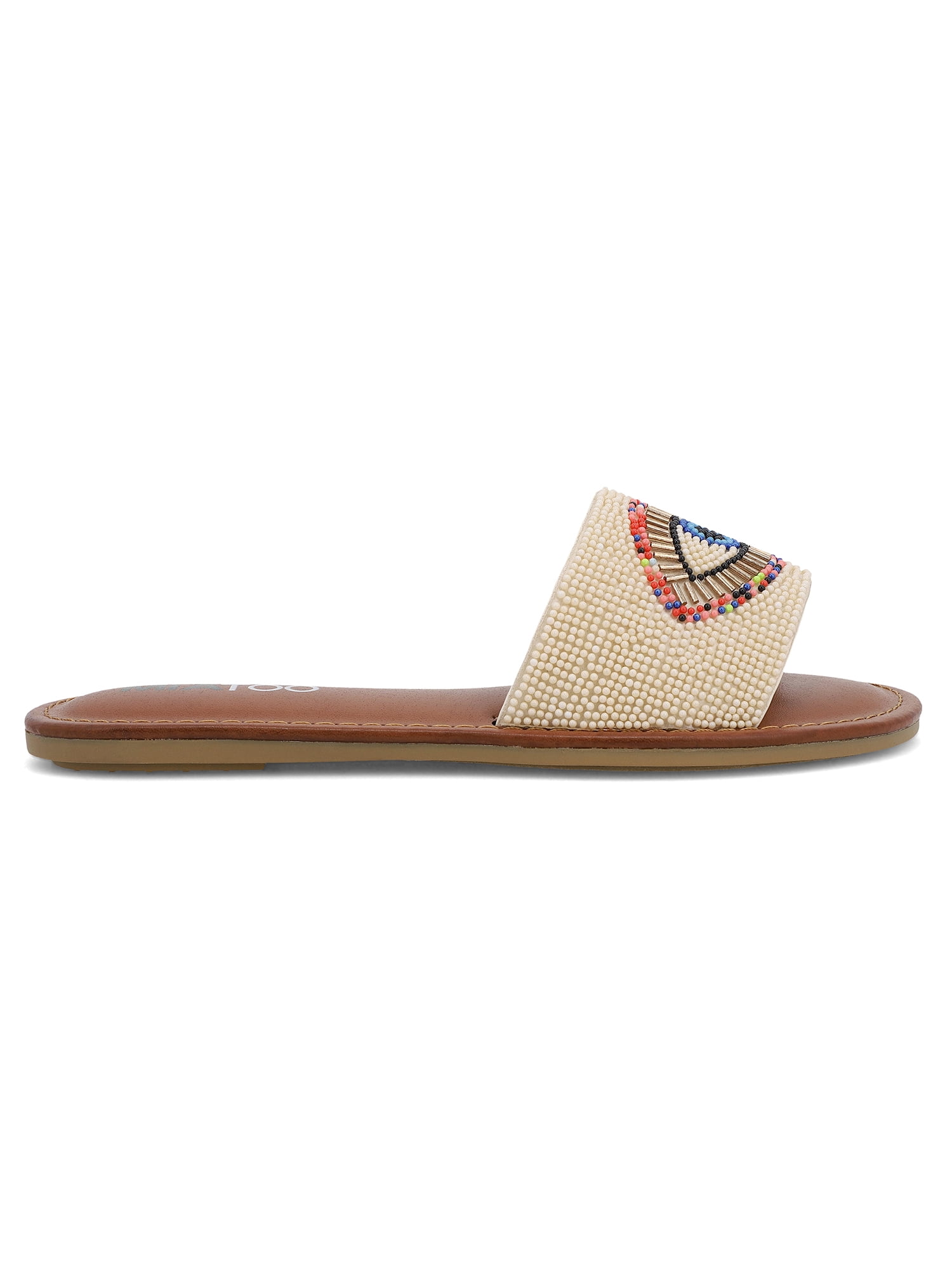 MIA TOO Women's Kara Beaded Eye Slide Sandal