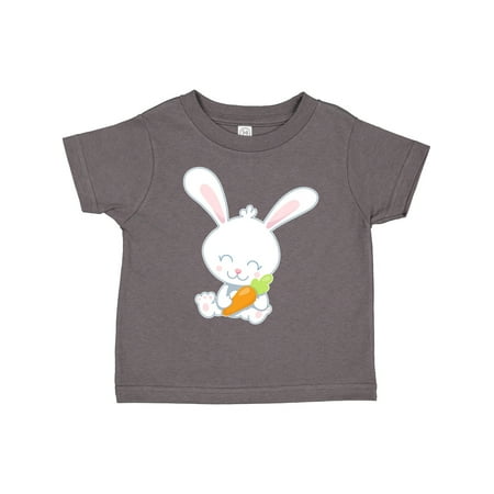 

Inktastic Cute Easter Bunny Holding Carrot Gift Toddler Boy or Toddler Girl T-Shirt