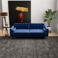 thumbnail image 3 of Harriet Mid-Century Modern Tufted Back Velvet Sofa in Dark Blue, 3 of 7