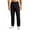 Black, variant on Men Drawstring Elastic High Waist Straight Leg Quick Dry Woven Casual Pants Deep Side Slip Pockets Wrinkle Resistant Lightweight Urban Commute Sightseeing Daily Trousers L