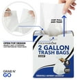 thumbnail image 6 of Stock Your Home Clear 2 Gallon Trash Bag (200 Pack) Un-Scented Small Garbage Bags for Bathroom, 6 of 7