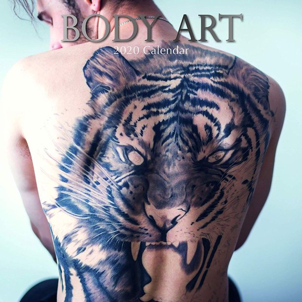2020 Wall Calendar - Tattoo Calendar, 12" 16-Month, Body Art Theme with 2020 Wall Calendar - Tattoo Calendar, 12" 16-Month, Body Art Theme with