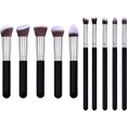 thumbnail image 1 of 10 brochas de maquillaje profesionales, juego de brochas de maquillaje premium sintético Kabuki base colorete corrector sombra de ojos sin polvo, 1 of 5