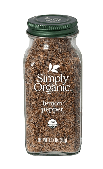 Simply Organic Lemon Pepper, 3.17 oz, Pack of 2
