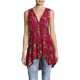thumbnail image 1 of Free People Blusa tipo túnica estampada Haze para mujer, Púrpura, Small Free People Sayo, 1 of 1