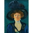 thumbnail image 3 of Sigismund Righini 11x14 Black Modern Framed Museum Art Print Titled - Lady with Hat (1909), 3 of 5