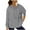 Gray, variant on HAiming Hoodies for Women Trendy Drawstring Solid Color Basic Pullover Sweatshirts Casual Loose Blouse with Pockets