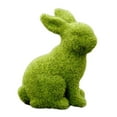 thumbnail image 1 of jifeng Flocked Rabbit Garden Statue Porch Sculpture Outdoor Home Decor Crafts Sitting, 1 of 9