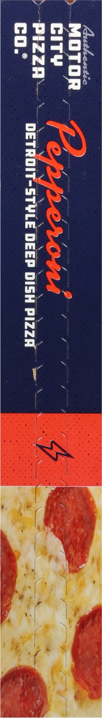 AUTHENTIC MOTOR CITY PIZZA CO. Pepperoni Detroit-Style Pizza,Tomato Sauce,26.17 oz(Frozen)