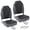 Black & Gray, variant on GARVEE Folding High Back Fishing Seat, 2 Count, Black & Gray, 4 inch Thickness Style