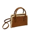 thumbnail image 2 of Bolso de hombro casual de moda | Versátil bolso y bandolera para mujer – Correa ajustable | Cuero PU | Diseño elegante y ligero – Compatible con teléfono, billetera, gafas de sol | Café/Marrón/Rojo, 2 of 6
