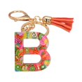 thumbnail image 2 of Key Chain 26 Letters Fruit Pattern Women Compact Long Lasting Key Ring Bag Decoration, 2 of 8