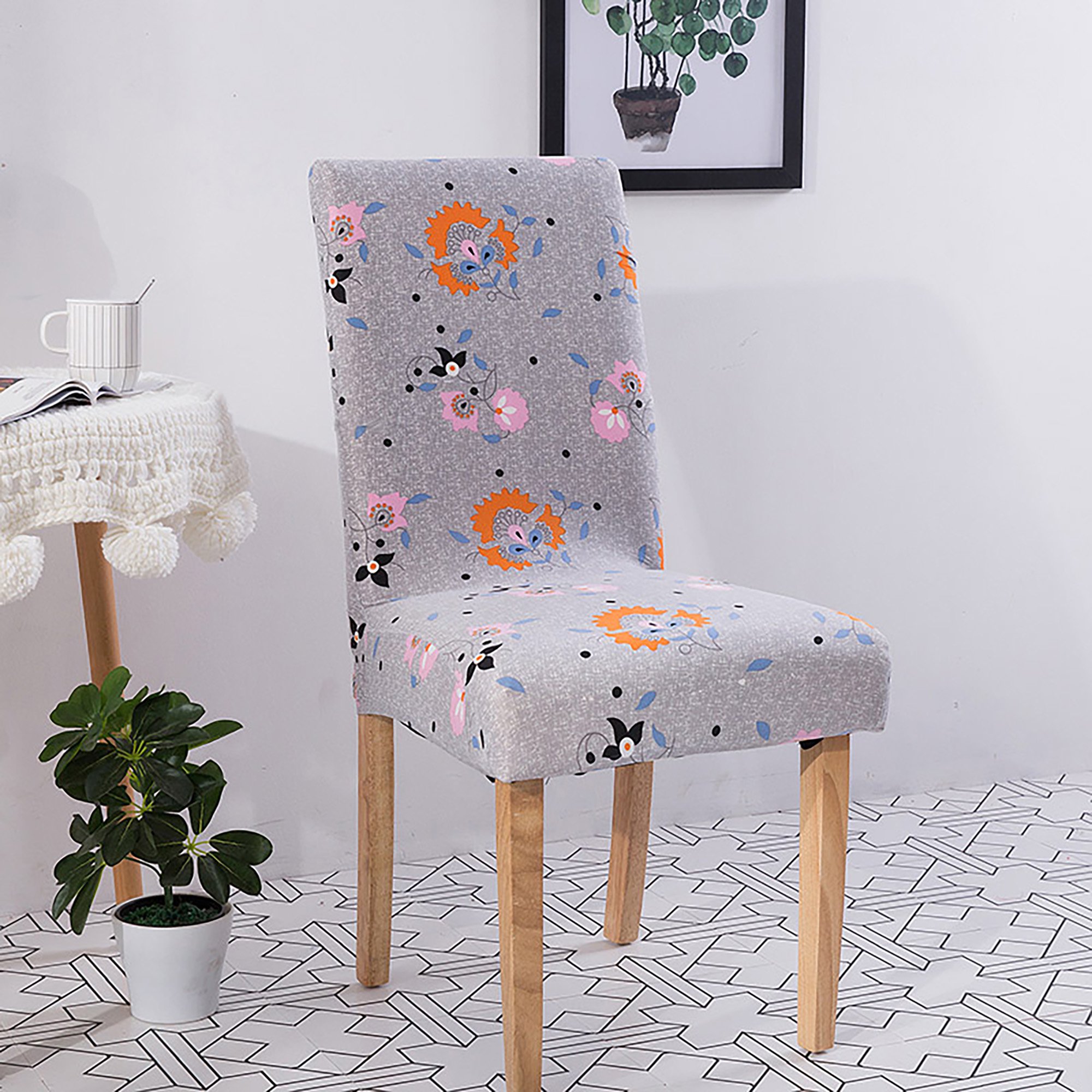 Goory Chair Covers Soft Stretch Dining Room Chair Covers With Multi Pattern Goory Chair Covers Soft Stretch Dining Room Chair Covers With Multi Pattern