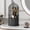 gray/black, variant on Yoolens Makeup Brush Holder Organizer with Lid, 360 Rotating Clear Dustproof Makeup Brushes Organizer for Vanity Desktop Bathroom Countertop