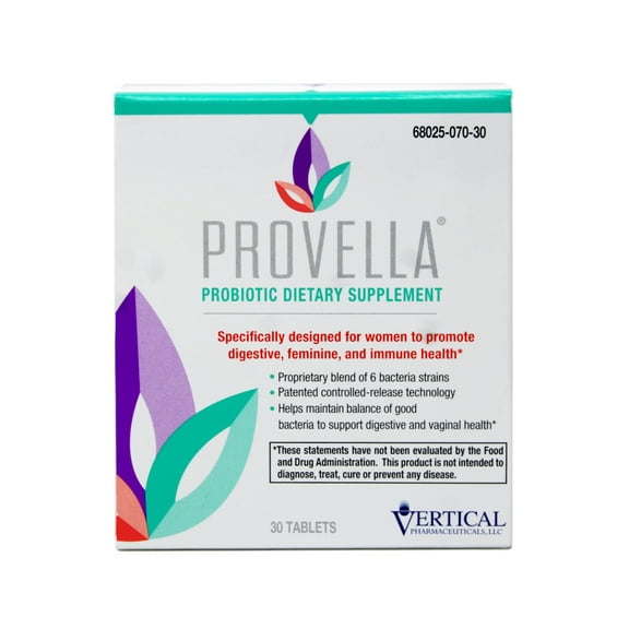 Provella Women's Probiotic Dietary Supplement Tablets, 30 Count - 4 Pack