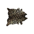 thumbnail image 2 of HomeRoots 316716 6 x 7 in. Cowhide Rug - Black & Gold, 2 of 2