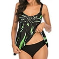 thumbnail image 4 of Ensemble Tankini Décontracté Mode Imprimé à Bretelles Maillot de Bain Deux Pièces, 4 of 6