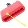 thumbnail image 2 of Portable Drum Percussion Accessory with Cow Bell Durable Plastic Latin Musical Instrument 1 Set Red, 2 of 8
