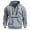 Grey, variant on XIAONU Mens Hoodies Half Zipper Hooded Sweatshirts With Kangaroo Pocket Loose Long Sleeves Drawsting Pullover Hoodie