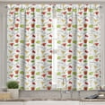 thumbnail image 2 of Ambesonne Colorful Valance & Curtain, Cocktail Party Drinks, 55"x45", Multicolor, 2 of 6