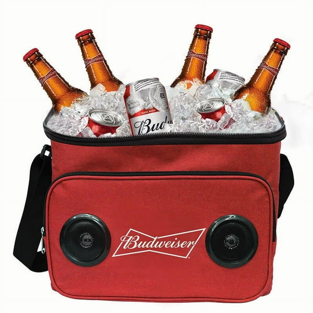 Budweiser Bluetooth Speaker Cooler Bag with USB Rechargeable & 24