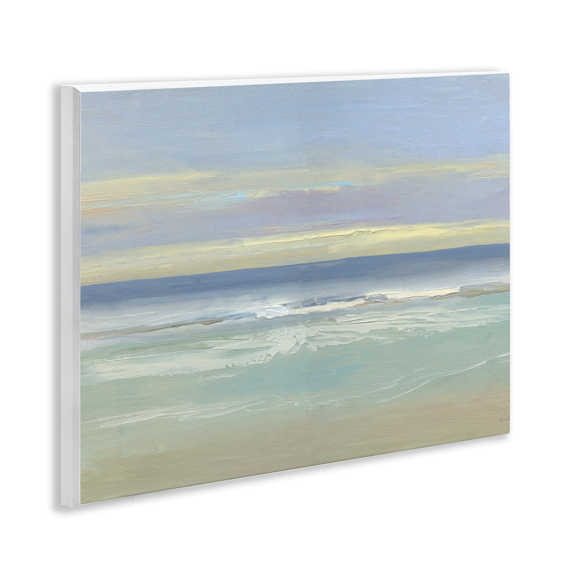 Stupell Industries Tranquil Coastal Morning Waves Wall Plaque Art, design by Sally Swatland